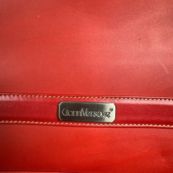 NEW Vintage Gianni Versace Genuine Leather Messenger Bag - Picture 3 of 14